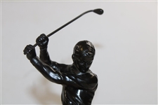 c.1910 Bronze Patina Spelter Boy Golfer Statue
