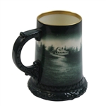 Pre-1906 Lenox Green Painted Golf Scene Stein/Mug