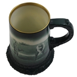 Pre-1906 Lenox Green Painted Golf Scene Stein/Mug