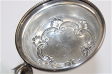 c.1900 Blue Lenox Ceramic Golf Scene Stein w/ Sterling Silver Lid