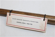Reproduction of c.1625-1700 Left Handed General Iron