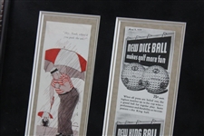 1930s Worthington & Acushnet Golf Ball Ads - Framed