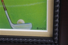 Vintage Female Golfer Framed Poster