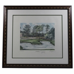 Davis Love III Signed AP 'The 13th Hole' 1991 MCI Heritage Classic - Framed JSA ALOA