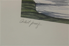 Davis Love III Signed AP 'The 13th Hole' 1991 MCI Heritage Classic - Framed JSA ALOA