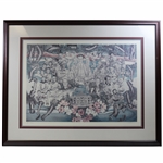 1934-1994 Masters Tournament Winners Artist Proof LTD ED Collage #137/150 Signed By Artist