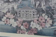 1934-1994 Masters Tournament Winners Artist Proof LTD ED Collage #137/150 Signed By Artist