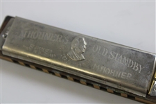 Babe Zaharias' Personal Used Set of (9) Horner Harmonicas in Mahogony Box