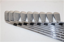 Tom Brady's Personal Used Titleist 735 CM 2-PW 'TB-12' Iron Set with Letter