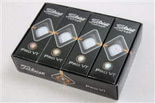Tom Brady's Personal Dozen Titleist Pro V1 Golf Balls Stamped 'TB12' with Letter