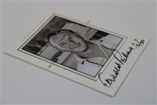 Arnold Palmer Signed 2001 Upper Deck Golf Gallery Card LTD ED #15/50 