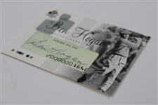 Ben Hogan Signed Upper Deck SP Authentic Cut Signature Card LTD ED #6/12 