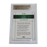 2011 Leaf Gold Metal Prismatic Jack Nicklaus Card Beckett Graded 9.5 Gem Mint #0007385350