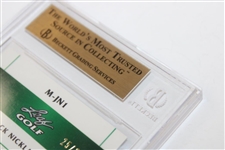 2011 Leaf Gold Metal Prismatic Jack Nicklaus Card Beckett Graded 9.5 Gem Mint #0007385350