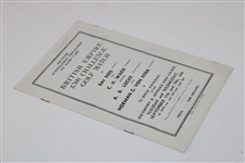 Rees, Ward, Locke & Von Nida Signed British Empire 500 Pound Challenge Golf Match Program JSA ALOA