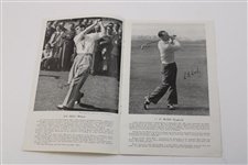 Rees, Ward, Locke & Von Nida Signed British Empire 500 Pound Challenge Golf Match Program JSA ALOA