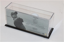 Tiger Woods Signed 2008 Ltd Ed 'Range Driven' Card w/Used Practice Golf Ball Display #69/500 JSA ALOA