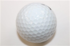 Tiger Woods Signed 2008 Ltd Ed 'Range Driven' Card w/Used Practice Golf Ball Display #69/500 JSA ALOA