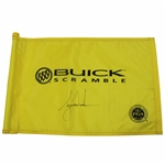 Tiger Woods Signed Buick Scramble Yellow Course Flag JSA ALOA