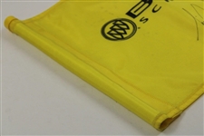 Tiger Woods Signed Buick Scramble Yellow Course Flag JSA ALOA