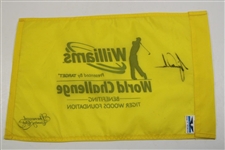 Tiger Woods Signed Williams World Challenge at Sherwood CC Course Flag JSA ALOA