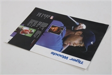 Tiger Woods Signed 1999 World Match Play Bio Magazine Page JSA ALOA