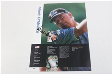 Tiger Woods Signed 1999 World Match Play Bio Magazine Page JSA ALOA