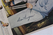 Ben Hogan Signed Pabst Blue Ribbon Advertising Page JSA #Y92217