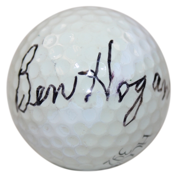 Ben Hogan Signed Hogan 392 Logo 2 Golf Ball JSA ALOA