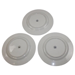 Three (3) Classic Masters Logo Ceramic Salad Plates