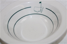 Three (3) Classic Masters Logo Ceramic Dishes - Plate, Bowl & Salad Bowl