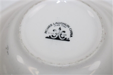 Three (3) Classic Masters Logo Ceramic Dishes - Plate, Bowl & Salad Bowl