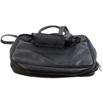 Masters Tournament Logo Premium Black Leather Briefcase/Laptop Bag