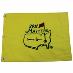 Tommy Aaron Signed 2011 Masters Embroidered Flag with '73' JSA ALOA