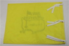 Tommy Aaron Signed 2011 Masters Embroidered Flag with '73' JSA ALOA