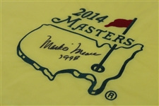 Mark O'Meara Signed 2014 Masters Embroidered Flag with '1998' JSA ALOA
