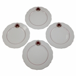 Four (4) The Olympic Club Logo Syracuse China Ceramic Plates