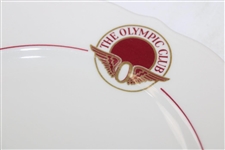 Four (4) The Olympic Club Logo Syracuse China Ceramic Plates