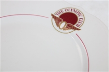 Four (4) The Olympic Club Logo Syracuse China Ceramic Plates