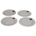 Four (4) The Olympic Club Logo Syracuse China Ceramic Plates