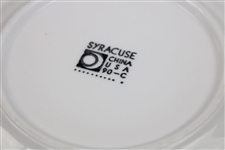 Four (4) The Olympic Club Logo Syracuse China Ceramic Plates