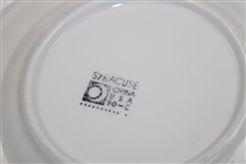 Four (4) The Olympic Club Logo Syracuse China Ceramic Plates