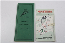 Ben Crenshaw Signed 1995 Masters Spectator Guide & 1985 Records of Masters Booklet JSA ALOA