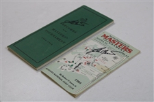 Ben Crenshaw Signed 1995 Masters Spectator Guide & 1985 Records of Masters Booklet JSA ALOA