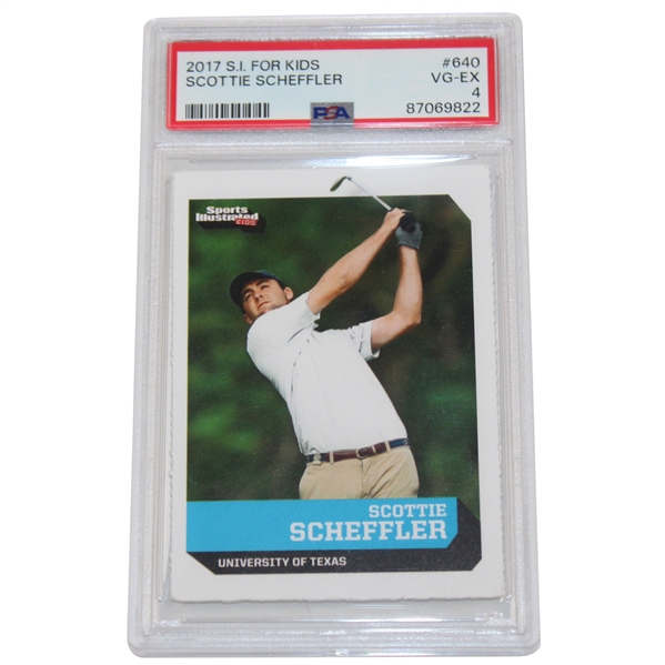 2017 Scottie Scheffler S.I. For Kids Golf Card #640 VG-EX 4 #87069822