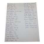 Palmer, Nicklaus, Player & 33 Other Past Champions Signed 2000 US Open Annual JSA ALOA