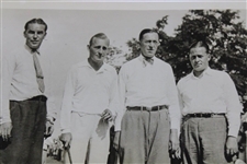 1931 Bobby Jones, Francis Ouimet, Billy Burke & George Von Elm Foursome Match Photo