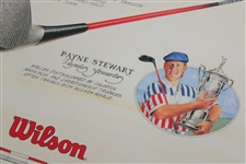 1991 Payne Stewart Wilson 'Whales of the World' Whale Driver US Open Trophy Poster