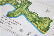 1968 Pebble Beach Golf Links Map by JP Izatt