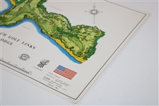 1968 Pebble Beach Golf Links Map by JP Izatt